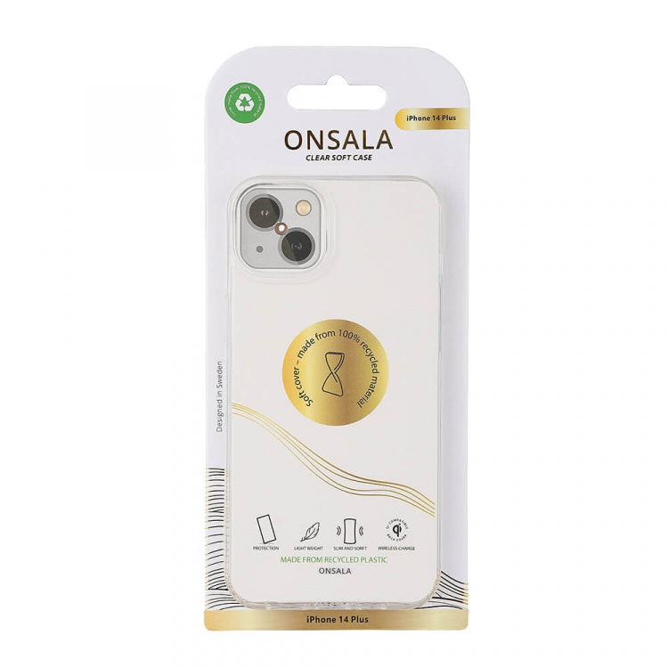 Onsala Phone Case Recycled TPU Transparent - iPhone 14 Plus