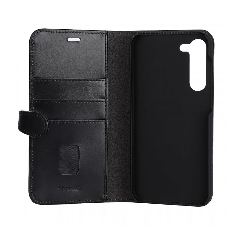 Buffalo Wallet Case Leather 2in1 Black - Samsung S23+ 5G Buffalo Wallet Case Leather 2in1 Black - Samsung S23+ 5G