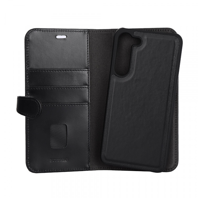 Buffalo Wallet Case Leather 2in1 Black - Samsung S23+ 5G Buffalo Wallet Case Leather 2in1 Black - Samsung S23+ 5G