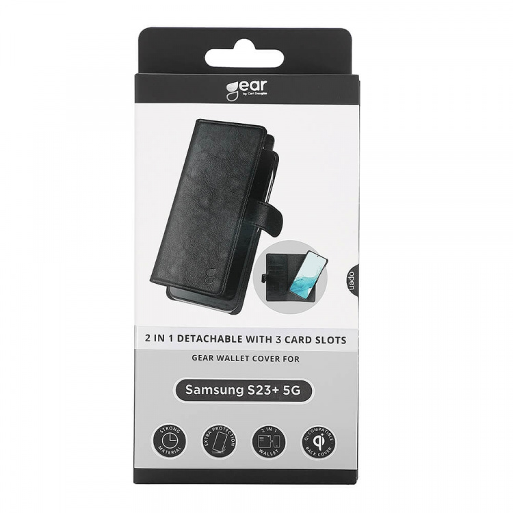 Gear Wallet Case Black - Samsung S23+ 5G