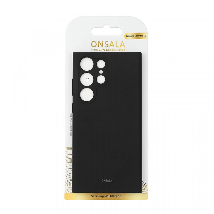 Onsala Phone Case Silicone Black - Samsung S23 Ultra 5G