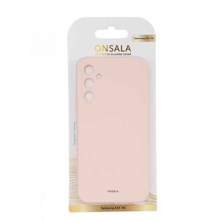 Onsala Phone Case Silicone Chalk Pink - Samsung Galaxy A34 5G Onsala Phone Case Silicone Chalk Pink - Samsung Galaxy A34 5G