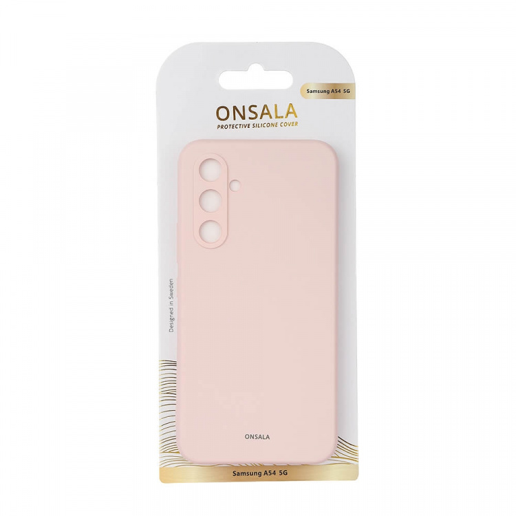 Onsala Phone Case Silicone Chalk Pink - Samsung Galaxy A54 5G