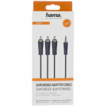 Hama Cable 4pin 3.5mm-3xRCA Gold Black 1.5m