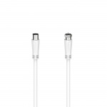Hama Cable Antenna 90dB F-Plug-Coax Female White 1.5m