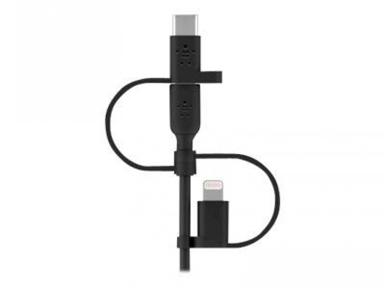Belkin Boost 3 i 1 kabel, Lightning, Type C, Micro USB 