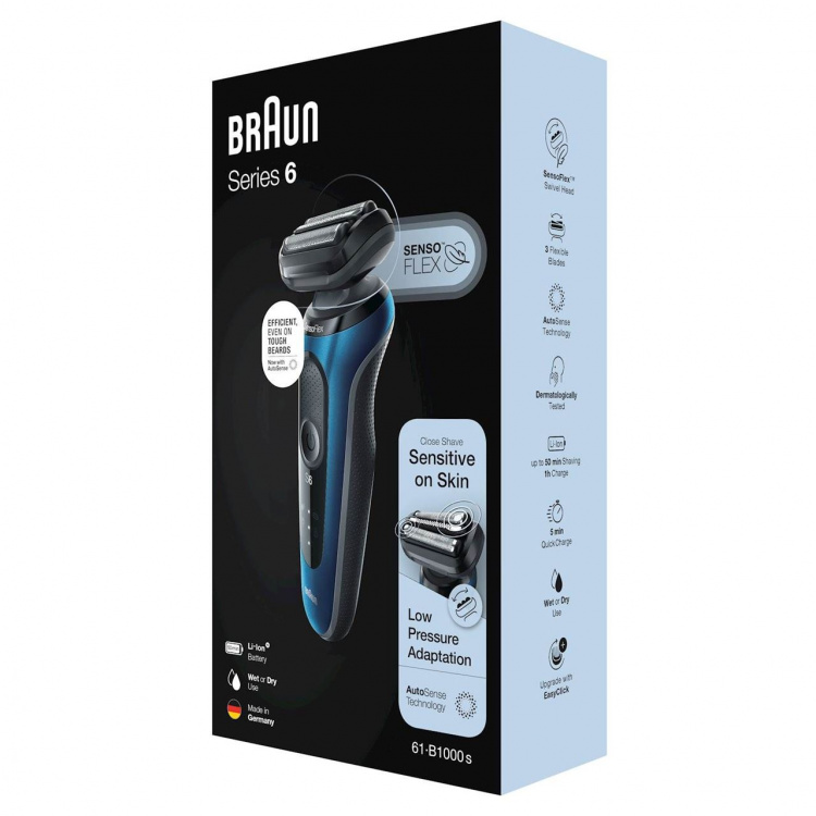 Braun Rakapparat Shaver 61-B1000s Blue