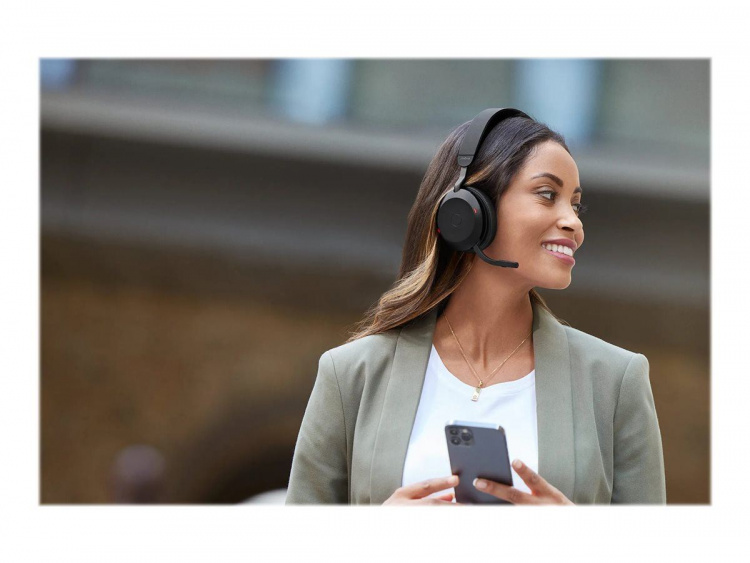 Jabra Office Trådlösa Hörlurar med Laddställ, Jabra Evolve2 75 Link380c Ms Stereo Black Jabra Office Trådlösa Hörlurar med Laddställ, Jabra Evolve2 75 Link380c Ms Stereo Black