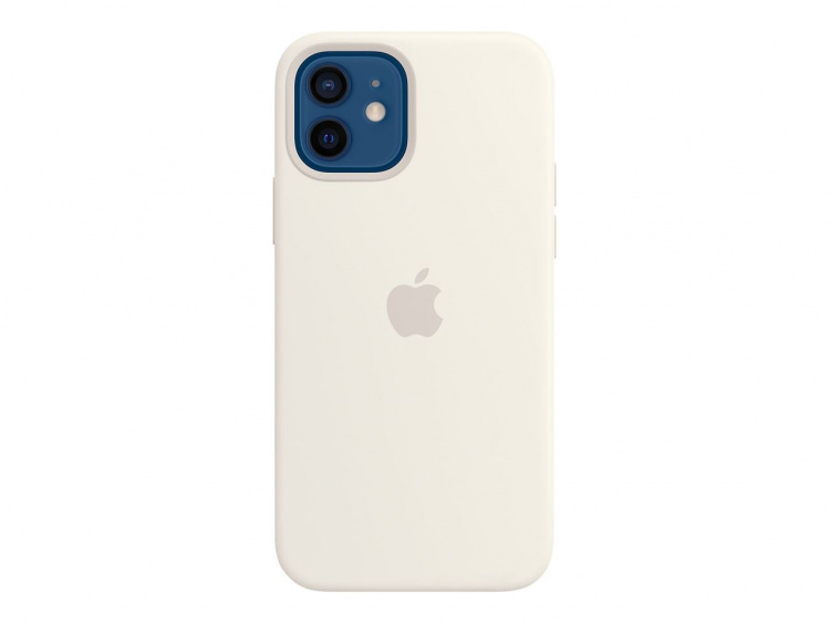 Apple iPhone 12/12 Pro Silicone Case with MagSafe White