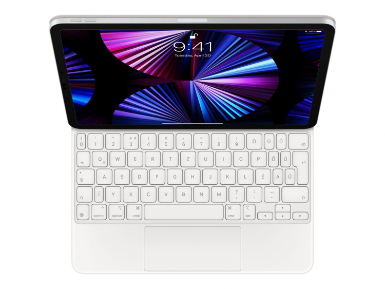 Apple Magic Keyboard iPad Pro 11-in G4/iPad Air G5 Swe White Apple Magic Keyboard iPad Pro 11-in G4/iPad Air G5 Swe White