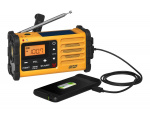 Sangean MMR88 Vevradio med ficklampa, solceller, USB, Gul/Svart  Sangean MMR88 Vevradio med ficklampa, solceller, USB, Gul/Svart