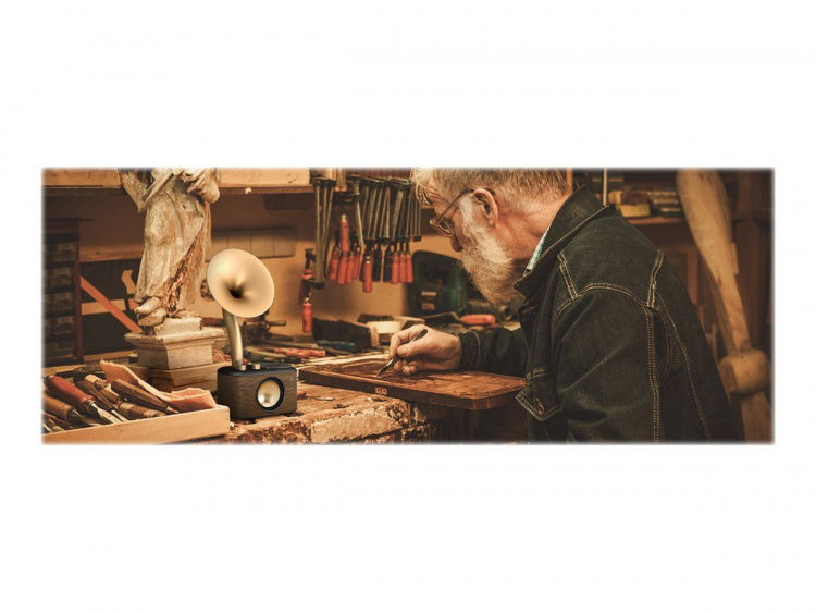 Sangean WR45X Bluetooth FM Radio mörkt trä Gyllenehorn