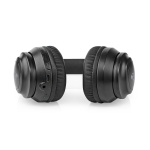 Nedis Wireless Over-Ear Headphones | Battery play time: 16 hrs | Built-in microphone | Press Control | Voice control support | Volume control | Travel case included | Black