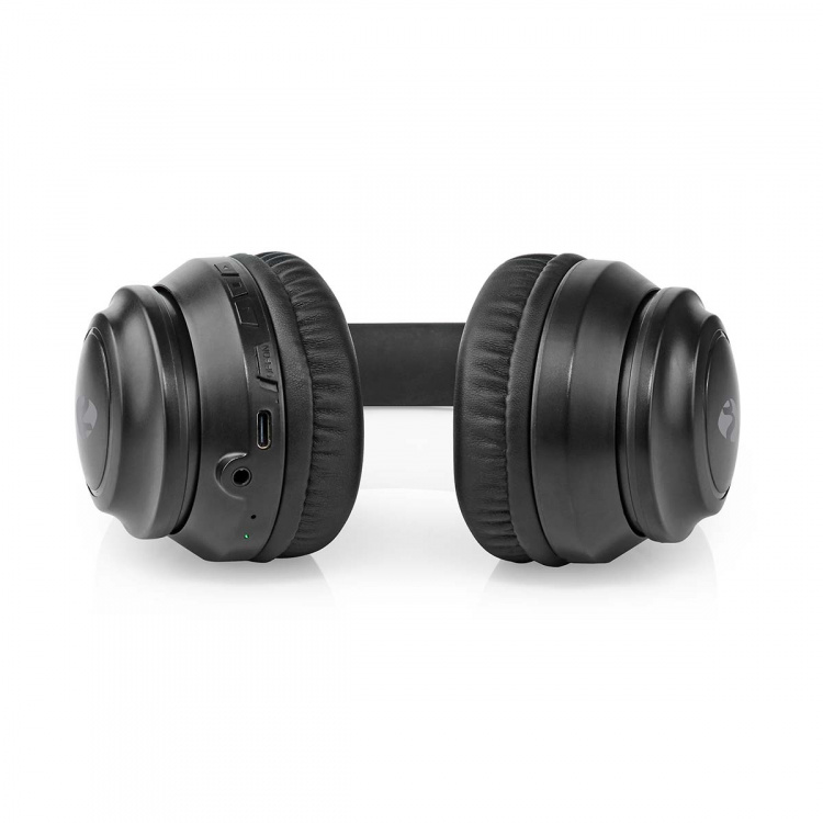 Nedis Wireless Over-Ear Headphones | Battery play time: 16 hrs | Built-in microphone | Press Control | Voice control support | Volume control | Travel case included | Black
