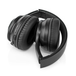 Nedis Wireless Over-Ear Headphones | Battery play time: 16 hrs | Built-in microphone | Press Control | Voice control support | Volume control | Travel case included | Black