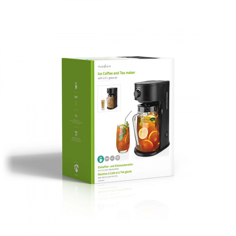 Nedis Coffee Maker | Ice Coffee / Ice Tea | 2.5 l | 6 Cups | Black