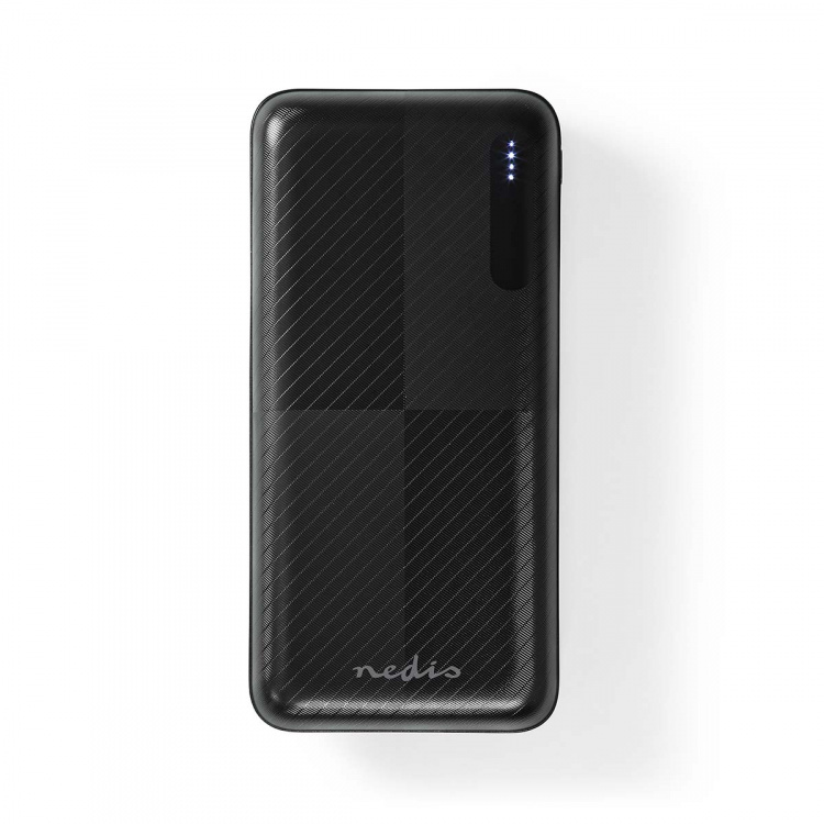 Nedis Powerbank | 20000 mAh | 1.5 / 2.0 / 3.0 A | Number of outputs: 2 | Output connection: 1x USB-A / 1x USB-C™ | Input connection: 1x Micro USB / 1x USB-C™ | PD2.0 18W | Lithium-Polymer