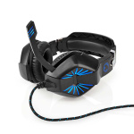 Nedis Gaming Headset | Over-Ear | Stereo | USB Type-A / 2x 3.5 mm | Fold-Away Microphone | 2.20 m | LED