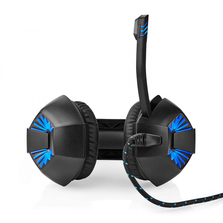 Nedis Gaming Headset | Over-Ear | Stereo | USB Type-A / 2x 3.5 mm | Fold-Away Microphone | 2.20 m | LED