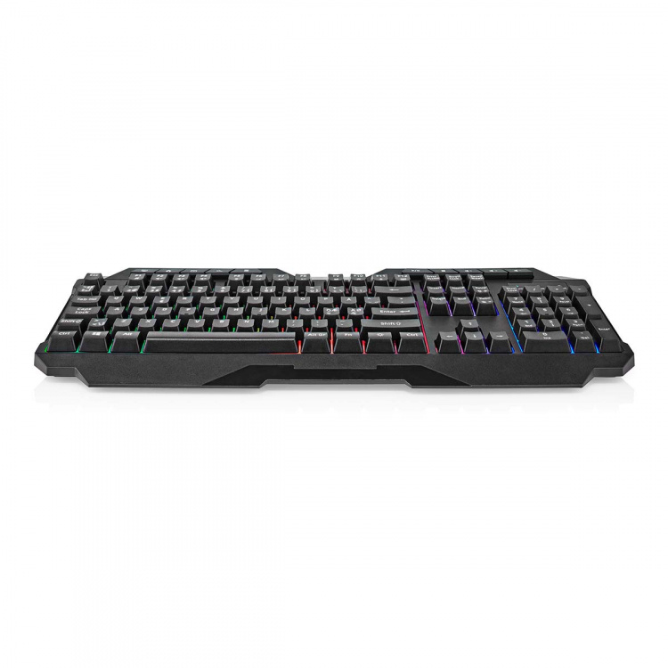 Nedis Wired Gaming Keyboard | USB Type-A | Membrane Keys | LED | QWERTY | ND Layout | USB Powered | Power cable length: 1.30 m | Multimedia Nedis Wired Gaming Keyboard | USB Type-A | Membrane Keys | LED | QWERTY | ND Layout | USB Powered | Power cable length: 1.30 m | Multimedia
