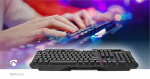 Nedis Wired Gaming Keyboard | USB Type-A | Membrane Keys | LED | QWERTY | ND Layout | USB Powered | Power cable length: 1.30 m | Multimedia Nedis Wired Gaming Keyboard | USB Type-A | Membrane Keys | LED | QWERTY | ND Layout | USB Powered | Power cable length: 1.30 m | Multimedia