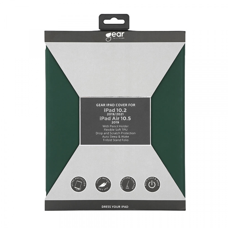 Gear Tablet Cover Soft Touch Green iPad 10.2 Gear Tablet Cover Soft Touch Green iPad 10.2