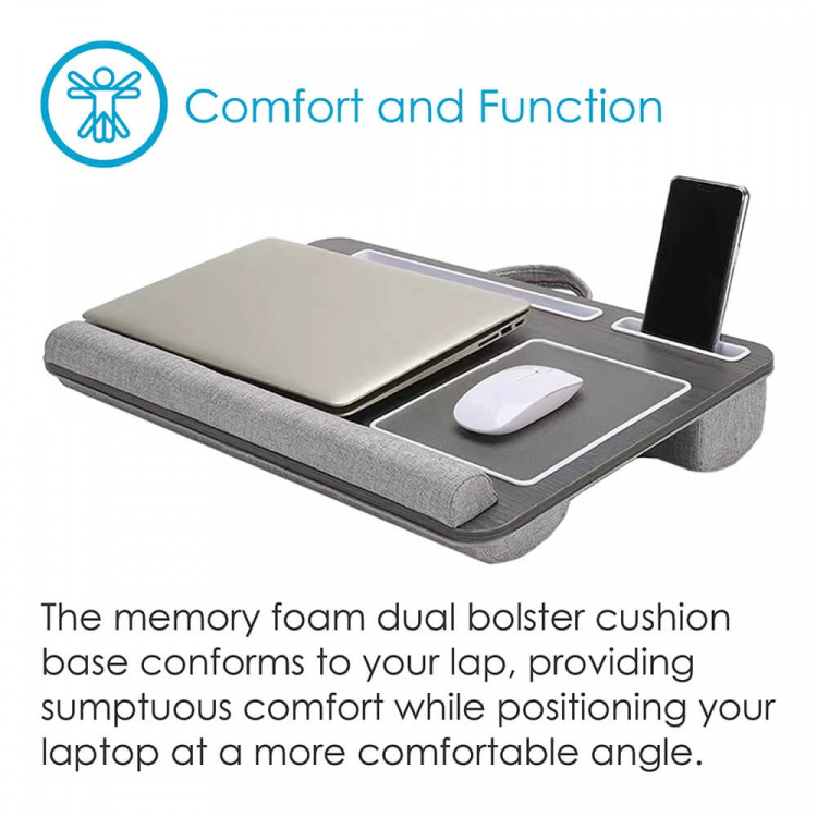 Desire2 Laptop Stand for Knee Right-Handed Version Gray Desire2 Laptop Stand for Knee Right-Handed Version Gray