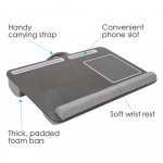 Desire2 Laptop Stand for Knee Right-Handed Version Gray Desire2 Laptop Stand for Knee Right-Handed Version Gray