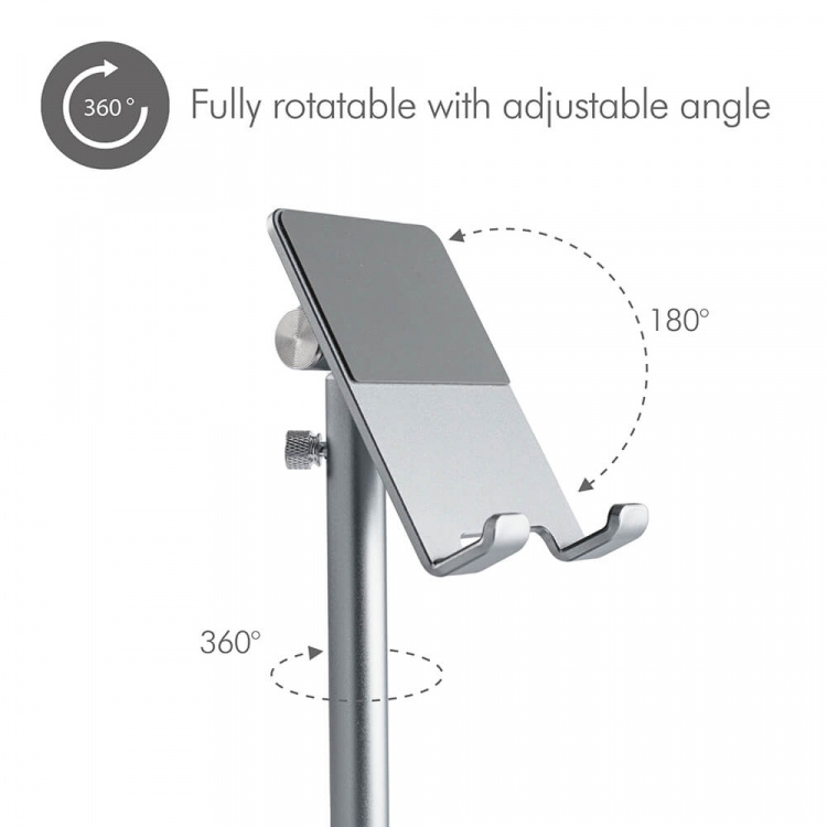 Desire2 Adjustable Stand Smartphone and Tablet Silver