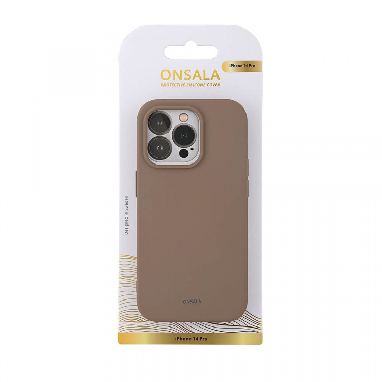 Onsala Phone Case Silicone Summer Sand - iPhone 14 Pro
