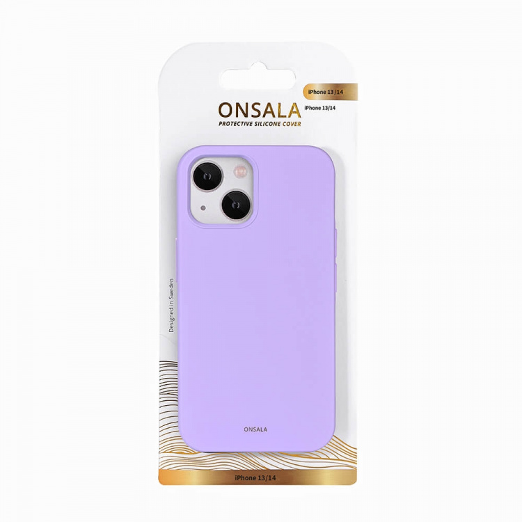 Onsala Phone Case Silicone Purple - iPhone 13 /14