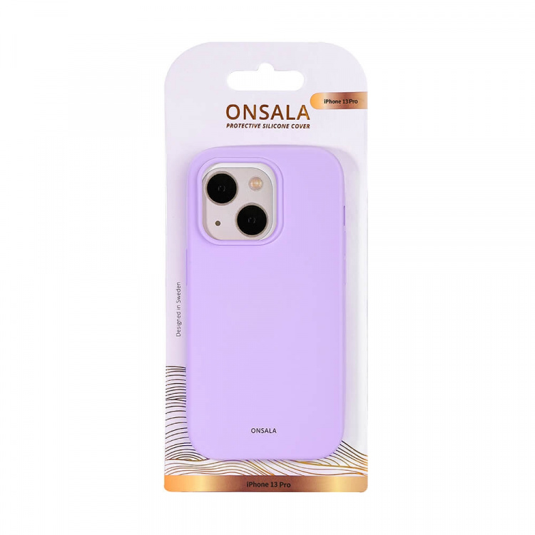 Onsala Phone Case Silicone Purple - iPhone 13 Pro