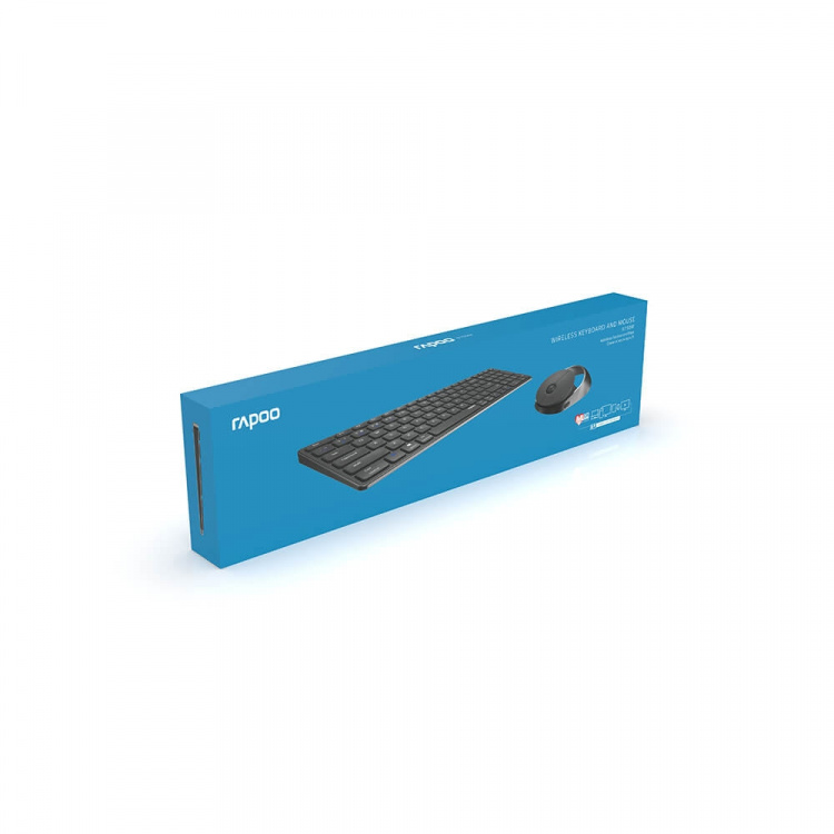 Rapoo Keyboard/Mice Set 9750M Multi-Mode Wireless Dark Grey Rapoo Keyboard/Mice Set 9750M Multi-Mode Wireless Dark Grey