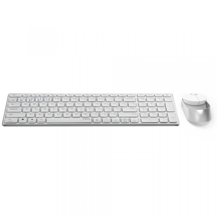 Rapoo Keyboard/Mice Set 9750M Multi-Mode Wireless White Rapoo Keyboard/Mice Set 9750M Multi-Mode Wireless White