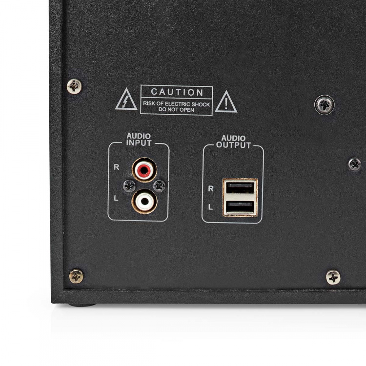 Nedis Gaming Speaker | Speaker channels: 2.1 | Mains Powered | 3.5 mm Male | 75 W | LED | Volume control