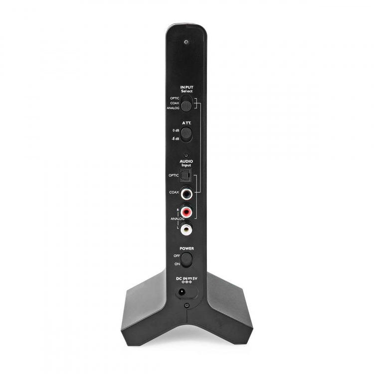 Nedis Wireless TV Headphones | Wi-Fi | Over-Ear | Battery play time: 8 hrs | 25 m | Digital Audio | Charging dock | Black