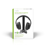 Nedis Wireless TV Headphones | Wi-Fi | Over-Ear | Battery play time: 8 hrs | 25 m | Digital Audio | Charging dock | Black