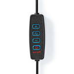 Nedis Light Stand | Ring light 10 inch | 120 LED\'s | Base Plate | 2 kg | 40.5 cm | Black Nedis Light Stand | Ring light 10 inch | 120 LED\'s | Base Plate | 2 kg | 40.5 cm | Black