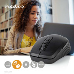 Nedis Mouse | Wireless | 800 / 1200 / 1600 dpi | Adjustable DPI | Number of buttons: 6 | Right-Handed
