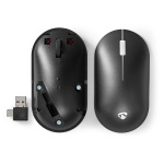 Nedis Mouse | Wireless | Silent mouse | 1200 dpi | Number of buttons: 3 | Both Handed