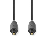 Nedis Optical Audio Cable | TosLink Male | TosLink Male | 1.00 m | Round | PVC | Anthracite | Box Nedis Optical Audio Cable | TosLink Male | TosLink Male | 1.00 m | Round | PVC | Anthracite | Box