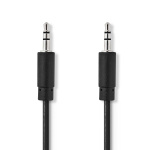 Nedis Stereo Audio Cable | 3.5 mm Male | 3.5 mm Male | Nickel Plated | 2.00 m | Round | Black | Box Nedis Stereo Audio Cable | 3.5 mm Male | 3.5 mm Male | Nickel Plated | 2.00 m | Round | Black | Box