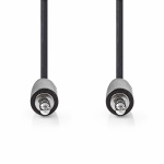 Nedis Stereo Audio Cable | 3.5 mm Male | 3.5 mm Male | Nickel Plated | 2.00 m | Round | Black | Box Nedis Stereo Audio Cable | 3.5 mm Male | 3.5 mm Male | Nickel Plated | 2.00 m | Round | Black | Box