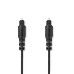 Nedis Optical Audio Cable | TosLink Male | TosLink Male | 2.00 m | Round | PVC | Black | Box