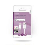 Nedis Lightning Cable | USB 2.0 | Apple Lightning 8-Pin | USB-A Male | 480 Mbps | Nickel Plated | 1.00 m | Round | PVC | White | Box Nedis Lightning Cable | USB 2.0 | Apple Lightning 8-Pin | USB-A Male | 480 Mbps | Nickel Plated | 1.00 m | Round | PVC | White | Box