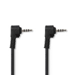 Nedis Audio Video Cable | 3.5 mm Male | 3.5 mm Male | Nickel Plated | 1.00 m | Round | PVC | Black
