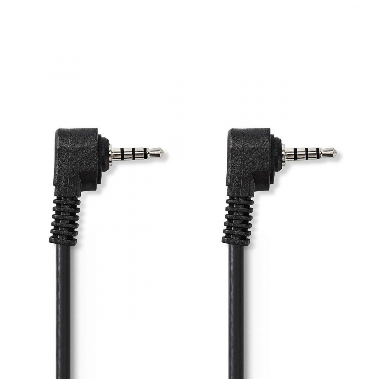 Nedis Audio Video Cable | 3.5 mm Male | 3.5 mm Male | Nickel Plated | 2.00 m | Round | PVC | Black Nedis Audio Video Cable | 3.5 mm Male | 3.5 mm Male | Nickel Plated | 2.00 m | Round | PVC | Black