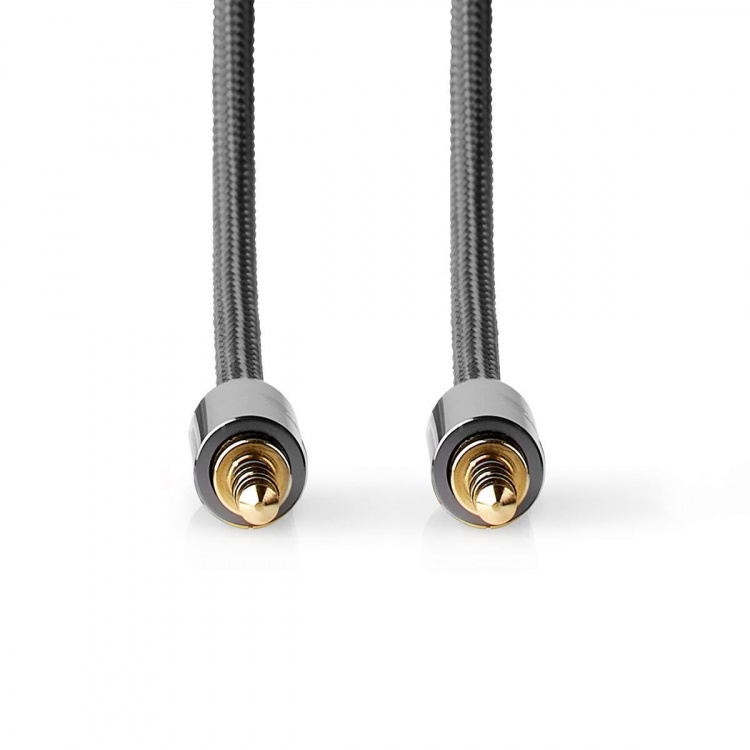 Nedis Stereo Audio Cable | 3.5 mm Male | 3.5 mm Male | Gold Plated | 2.00 m | Round | Grey / Gun Metal Grey | Cover Window Box Nedis Stereo Audio Cable | 3.5 mm Male | 3.5 mm Male | Gold Plated | 2.00 m | Round | Grey / Gun Metal Grey | Cover Window Box