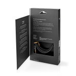 Nedis Stereo Audio Cable | 3.5 mm Male | 3.5 mm Male | Gold Plated | 2.00 m | Round | Grey / Gun Metal Grey | Cover Window Box Nedis Stereo Audio Cable | 3.5 mm Male | 3.5 mm Male | Gold Plated | 2.00 m | Round | Grey / Gun Metal Grey | Cover Window Box