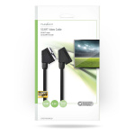 Nedis SCART Cable | SCART Male | SCART Female | Nickel Plated | 480p | 2.00 m | Round | PVC | Black | Envelope
